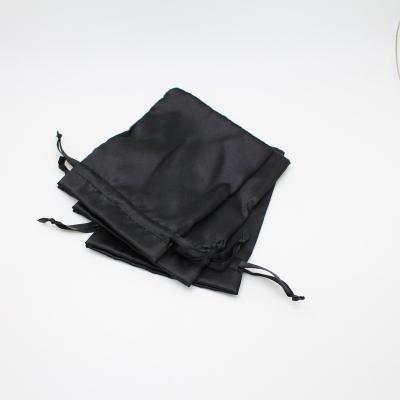 China Newest Shoe Bag Satin Drawstring Gift Bag With Logo For Wigs for sale