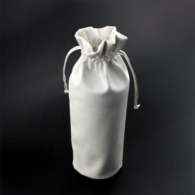 China Custom Promotion Logo Wine Perfume Packing Leather Thermos Mug Packing Bag Wholesale for sale