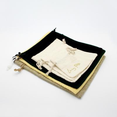 China Promotion Made In China Top Quality Natural Cotton Gift Bag Drawstring Pockets for sale