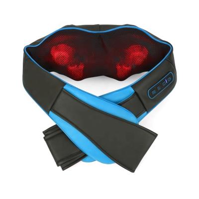 China Home Hot Selling Best Selling Body Belt Neck, Back and Shoulder Shiatsu Massager Electric Kneading Shawl for sale