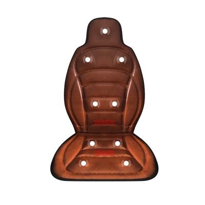 China Electric Back Body Heat Massage Cushion Shiatsu Back Massager Cushion Car Massager Hot Pad for sale