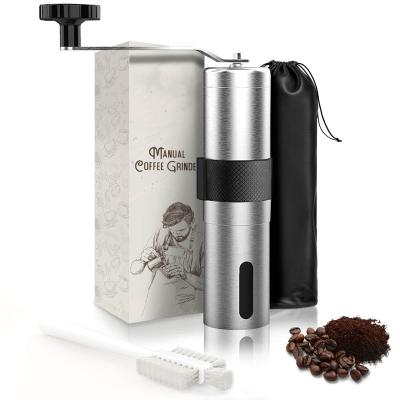 China Manual Car Coffee Grinder - Hand Bean Grinder with 18-Click Settings, Stainless Steel Body with Ceramic Burrs and Ergonomic Handle for sale