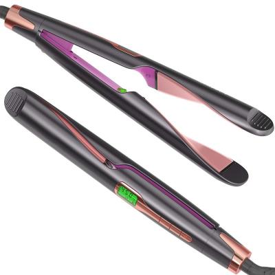 China Auto Cut & Digital Controls Hair Straightener and Curler 2 in 1 Twist Straightening Curling Iron Negative Ion Flat Iron Professional with Adjustable Temp for sale