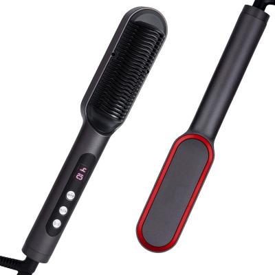 China 2022 Nondisposable Ionic Hair Straightener Comb Hair Straightening Brush Iron With Nano Titanium Coating Hair Brush Professional Straightener for sale