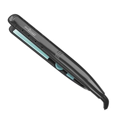 China Hot Selling Amazon Black Automatic Curl Straightener Cut Hot Selling Flat Iron For Hair Ceramic Flat Straightener Professional Hair Iron Flat Iron for sale