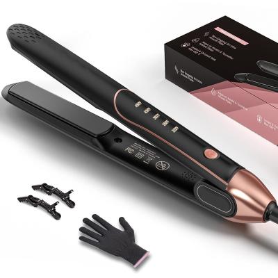 China Professional Hair Straightener Non-shaving Auto Cut Ceramic Flat Iron Hair Straightener Less Damage Hair Iron Straightener and Curler for sale