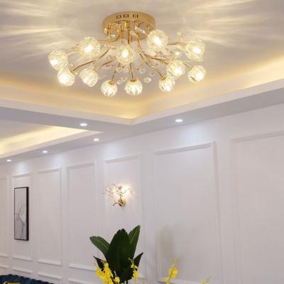 China European Contemporary Crystal Simple Modern Simple Bedroom Atmosphere Lamp Living Room Restaurant Restaurant Lamps for sale