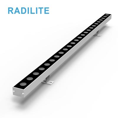 China Outdoor Hotel IP66 Commercial 36w RGBW Led Wash Wall Lamp 4in1 Led Slim Linear Wall Washer Light With DMX512 Control for sale