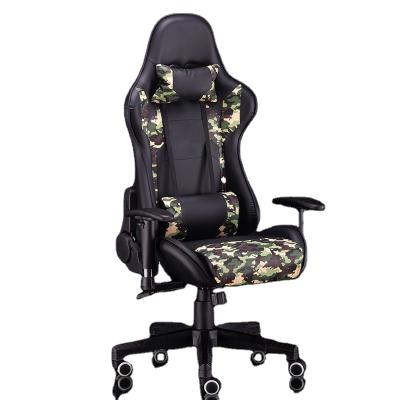 China (Size) High Quality Metal Base Adjustable PU Cover Swivel Gaming Racing Chair Computer Gaming Chair PC Gaming Desk Chair for sale