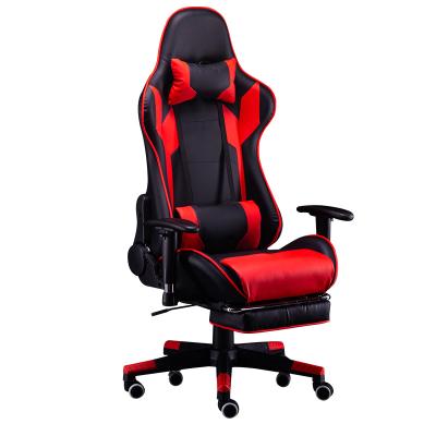 China (Height) Swivel Cheap High Adjustable Back Ergonomic PC Computer Gamer Gaming Chair With Footrest for sale