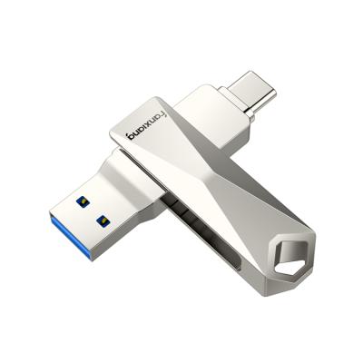 China Convenient Data Saving Low Price Usb C Flash Drive 16gb 32gb 64gb 128gb Brand New Metal Rotating Usb Flash Drive for sale