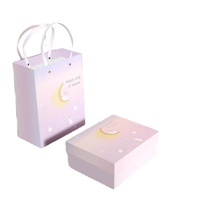 China Purple Moon Handmade Rabbit Gift Box Jewelry Cosmetics Gift Box Earth Cover Flower Box Advent Calendar Set for sale