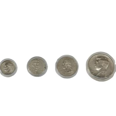 China Acrylic or PS USA Dime Penny Nickel Quarter Holder Coin Capsule for sale