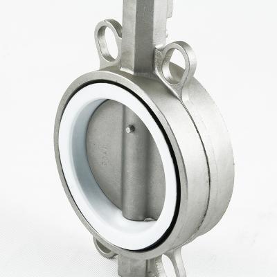 China General PTFE Stainless Steel Wafer SS 316 Butterfly Valve for sale