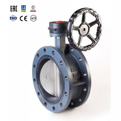 China DN500 PN16 General Ductile Iron DIN BS UNI ISO ISO Standard ANSI AS JIS Flange Butterfly Valve for sale