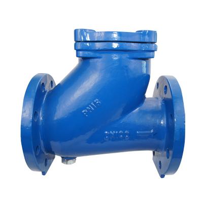 China DN500 PN16 General Cast Iron Body Rubber Ball Check Valve for sale