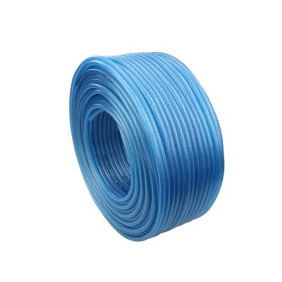 China Low Temperature Environments Plastic Flexible Fuel Hose Transparent PVC Fiber Braided Reinforced Water Hose for sale