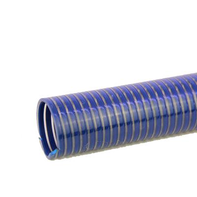 China Anti-hi-pressure suction hose flat type best selling pvc spiral suction hose and discharge hose for sale