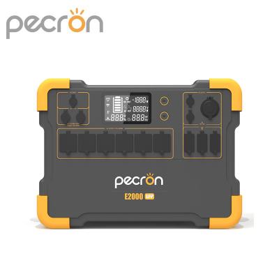 China Pecron E2000LFP LiFePO4 Wireless Generator 2000W 75Ah Camping Backup Battery Charging Portable Solar Pack for sale