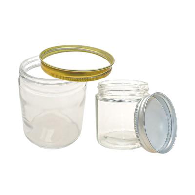 China Home Decoration Candle Jar Jar Canister Aluminum Clear Tube Candy Jar With Lid Body Care Aluminum Jars With Aluminum Lids for sale