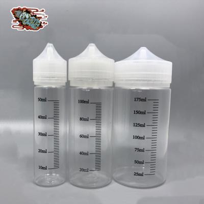 China Cosmetic Printing 30ml 60ml 120ml Graduated Nic Shot Plastic Dropper Bottle for sale