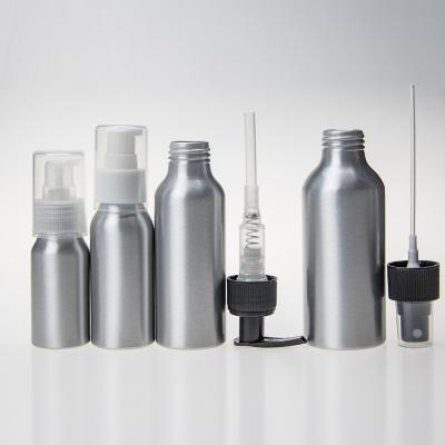 China Wholesale Cosmetic Single Aluminum Spray Bottle Flat Bottles With Spray for sale