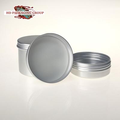 China Household Products 60g Grease Round Aluminum Tin Cans Round Metal Tin Container With Screw Cap for sale