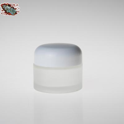 China Cosmetic Jars For Cosmetic Scrubs Amber Clear Glass Jar for sale