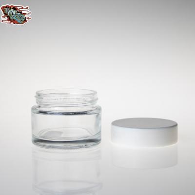 China Cosmetic face mask 50ml jar lip balm glass jars for sale