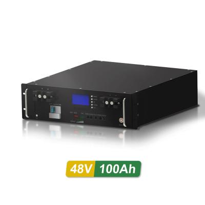 China Stackable with Indicator Light Rack Mount 48V 51.2V 100Ah 200Ah Lithium Pack Akku Lifepo4 100Ah Rack With Bms for sale