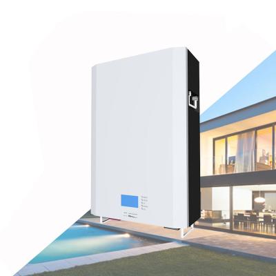 China Wall Mounted With Indicator Light OEM 24V 48V 51.2V 50Ah 100Ah 150Ah Home Mounted Lithium Ion Battery Solar System Lifepo 4 Battery Pack Lifepo4 Power Wall Battery for sale