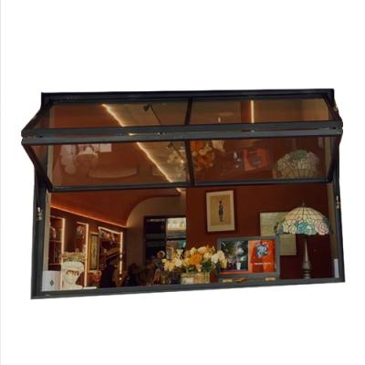 China Deda Luxury Vertical Folding Screen Bifold Windows For Kitchen Bar Folding Glass Folding Windows Bifolding Windows for sale