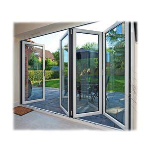 China Folding 20% ​​Off Double Sliding Aluminum Glass Thermal Break Insulated Bi Folding Aluminum Window for sale