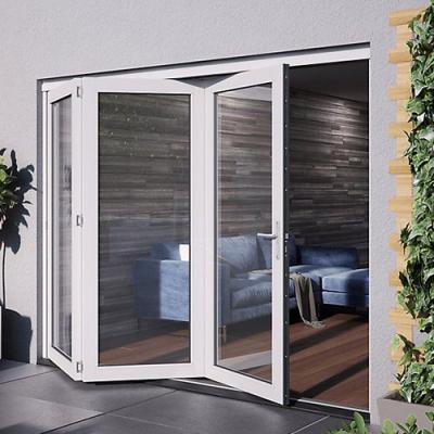 China 2021 folding screen slidinog bifold door flding durable for balcony folding door dark gray sliding and folding door for sale