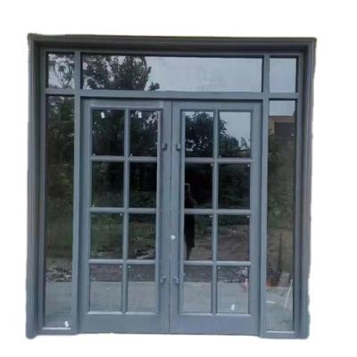 China Customized European pastoral minimalist door Deda panel style heat insulation waterproof aluminum spring door for sale