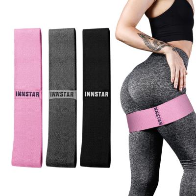 China Innstar Drop-Shipping Durable Bodybuilding Resistance Bands Workout Sports Fitness Hip Booty Band Resistance Bands for sale