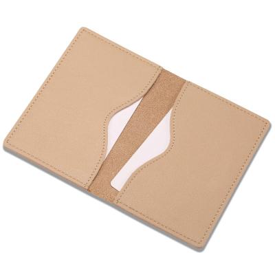 China Fashion business high quality slim card case vegetable leather men's card holder for men for sale