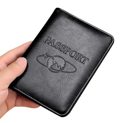 China Hot Sale 2021 Amazon Fashion Wholesale Custom Certificate Card Leather Passport Cover And Card Holder Vaccine Stock Fast Shipping for sale