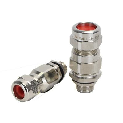 China Manufacturer Wholesale Stainless Steel Armored Cable Glands or Brass Nickel Plated Armored Cable Glands for sale