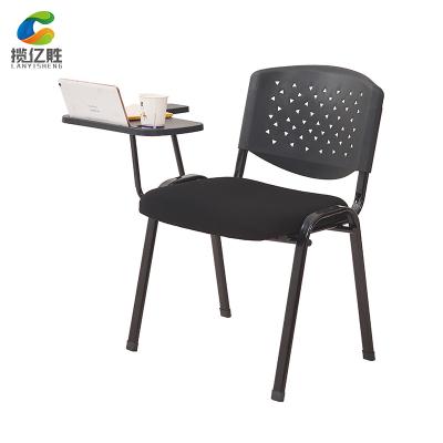 China Best Price School Fashion Use Office Stackable Chair With Plastic Notepad for sale