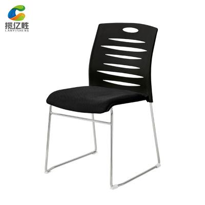 China Wholesale Cheap Plastic Vertically Stacked PP Office Visitor Armless Stackable Chair for sale