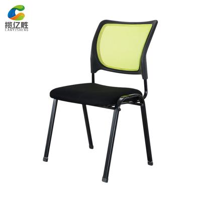 China Vertically stacked ichair whosale multicolor fabric mesh back armless office chairs for sale