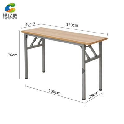 China Custom classic elegent wood grain home office furniture foldable modern desks foldable for sale