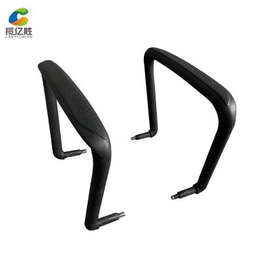 China Modern Office Chair Furniture Accessories PP Anti - Skidding Black Armrest for sale