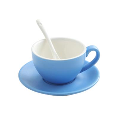 China 300ml Sustainable Coffee Mug with Spoon and Dish Set for sale