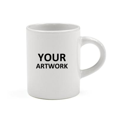 China Viable ceramic 3oz mini mug with handle for sublimation for sale