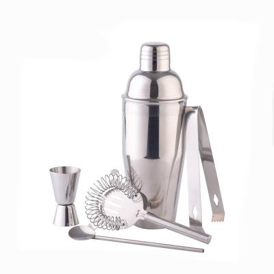 China Bar Tools Stainless Steel Martini Shaker , Martini Kit Cocktail Shaker Bar Set With Accessories for sale