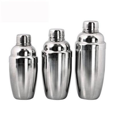 China Stainless Steel Martini Shaker Cocktail Shaker Bartender Set 250ml 350ml 750ml Cocktail Shaker Set for sale