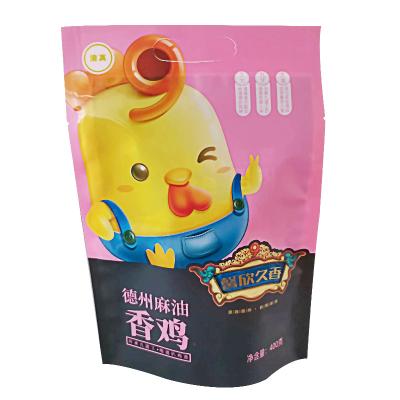 China Moisture Proof Factory Customized Three Side Sealed Food Packaging Bag Cooked Food Products for sale