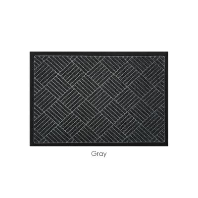 Cina Waterproof Easy Clean Durable Natural Rubber Door Mat Non-slip Heavy Duty Mat in vendita